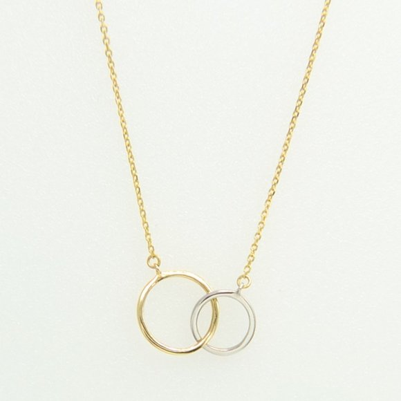 olamiie Jewelry - Soleil 14K Gold Layered Silver Circles Necklace